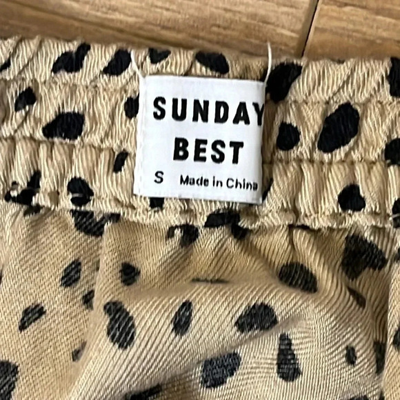 Aritzia | Sunday Best cheetah/leopard short strapless romper Women’s size S - Picture 6 of 10